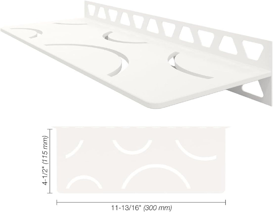 Schlüter SHELF-W-S1 Curve Brillantweiss matt, Brillantweiss Matt
