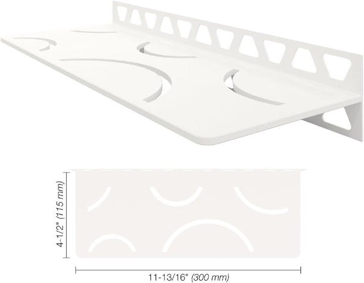 Schlüter SHELF-W-S1 Curve Brillantweiss matt, Brillantweiss Matt