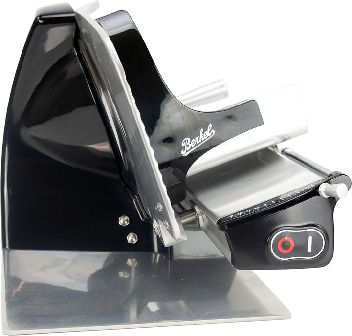 Berkel Aufschnittmaschine Home Line 250 in schwarz - Premium Schneidemaschine inkl. handgefertigtem