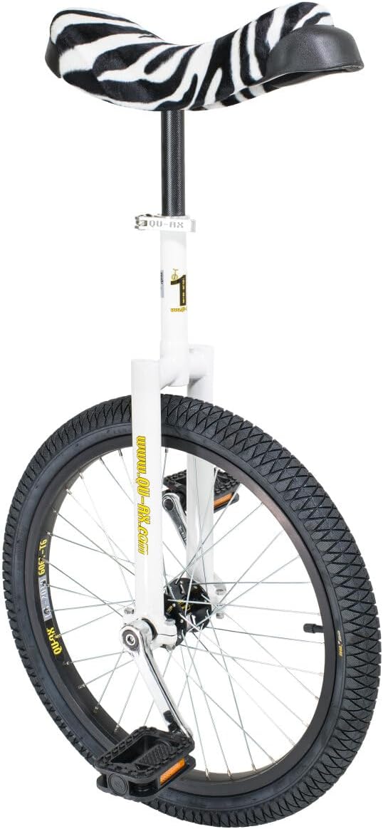 QU-AX Unisex – Erwachsene Luxus Einrad, Weiss, One Size