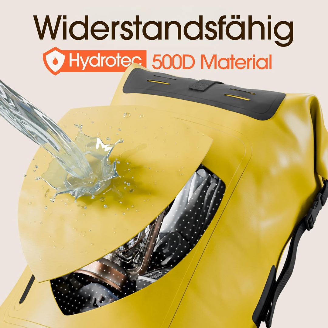 Earth Pak wasserdichter Rucksack – 35L / 55L Waterproof Backpack mit leistungsstarkem Rolltop Rollve