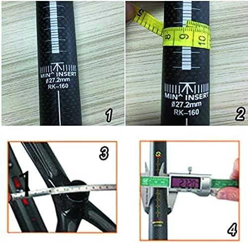 Sattelstütze Carbon Rennrad，Alfa Pasca MTB sattelstütze 27.2/30.8/31.6mm Carbon Seatpost Offset Schw