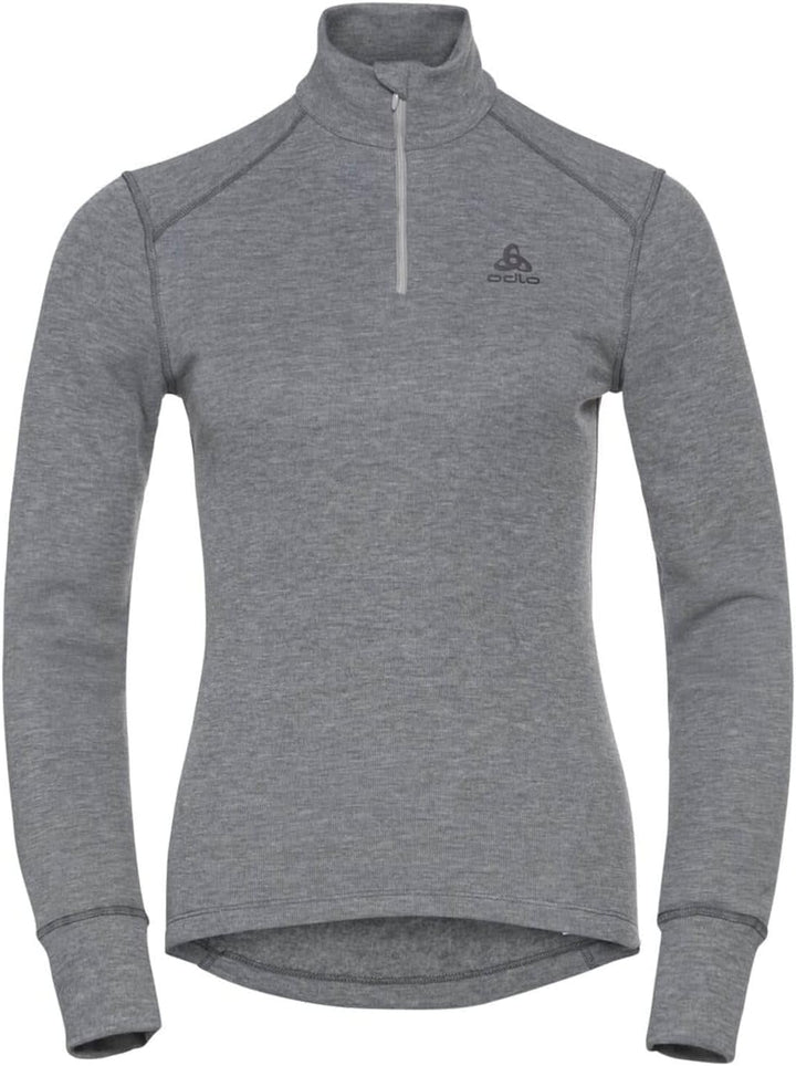 Odlo Thermounterwäsche Damen Active Warm I Langarm Thermoshirt I Warme Skiunterwäsche, Odlo Steel Gr