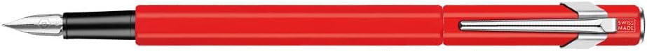 Caran d'Ache Metall- Füllfederhalter 849 rot matt Feder F