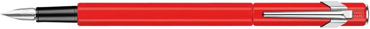 Caran d'Ache Metall- Füllfederhalter 849 rot matt Feder F