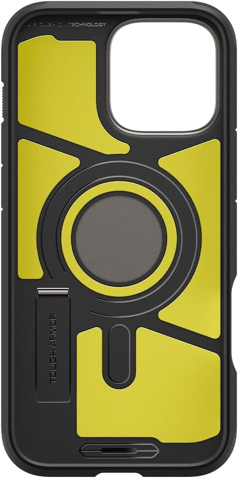 Spigen Tough Armor (AI) MagFit Hülle für iPhone 16 Pro, Kompatibel mit MagSafe Zubehör -Gunmetal Gun