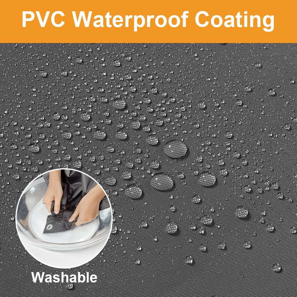 Sonnensegel Wasserdicht, Rechteckig Hitzeschutz Wetterschutz-Markise, UV-Schutz Segel,420D Polyester
