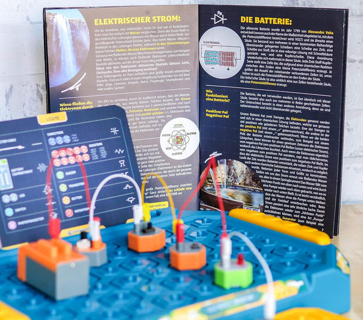 Clementoni Galileo Lab – Mein Elektro-Labor, spannender Experimentierkasten, elektronischer Bausatz