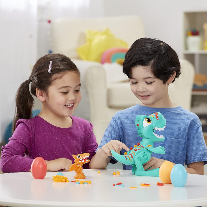 Play-Doh Dino Crew Gefrässiger Tyrannosaurus, Spielzeug für Kinder ab 3 Jahren mit lustigen Dinogerä