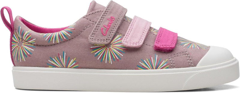 Clarks Mädchen City Vibe K. Sneaker 26 EU Weit Rose, 26 EU Weit Rose