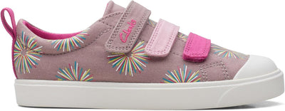 Clarks Mädchen City Vibe K. Sneaker 26 EU Weit Rose, 26 EU Weit Rose