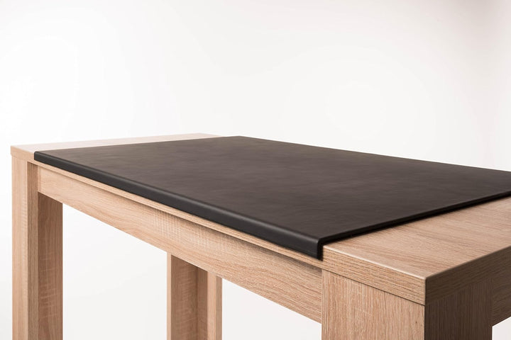 Luxentury Schreibtischunterlage Schreibunterlage Leder Kantenschutz: 88x59 cm Echtleder abgewinkelt
