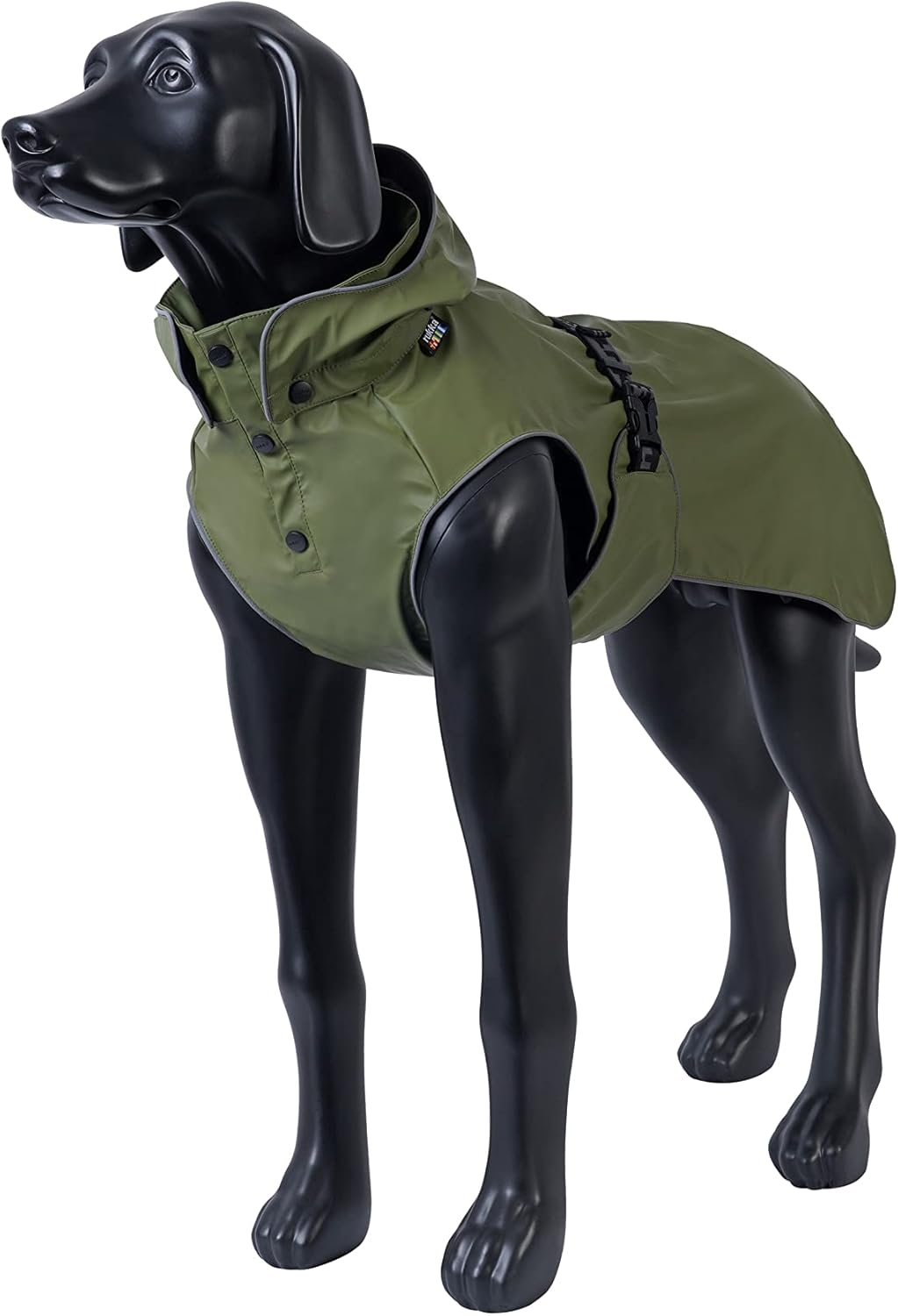 Rukka Pets STREAMY ECO Regenmantel für Hunde Dunkel Olivgrün 55 55 Dunkel Olivgrün, 55 Dunkel Olivgr