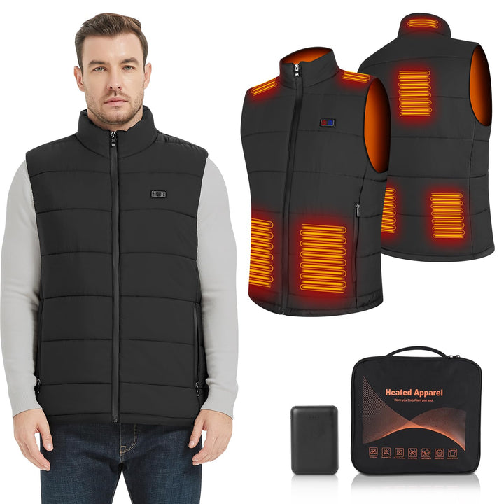 Amiable Heizweste Herren Damen, Beheizte Weste Beheizbare Weste Heizjacke Herren, 8 Heizzone Beheizb