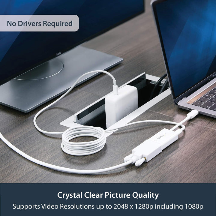 StarTech.com USB-C auf VGA Videoadapter mit USB Stromversorgung - Thunderbolt 3 kompatibel - USB-C z