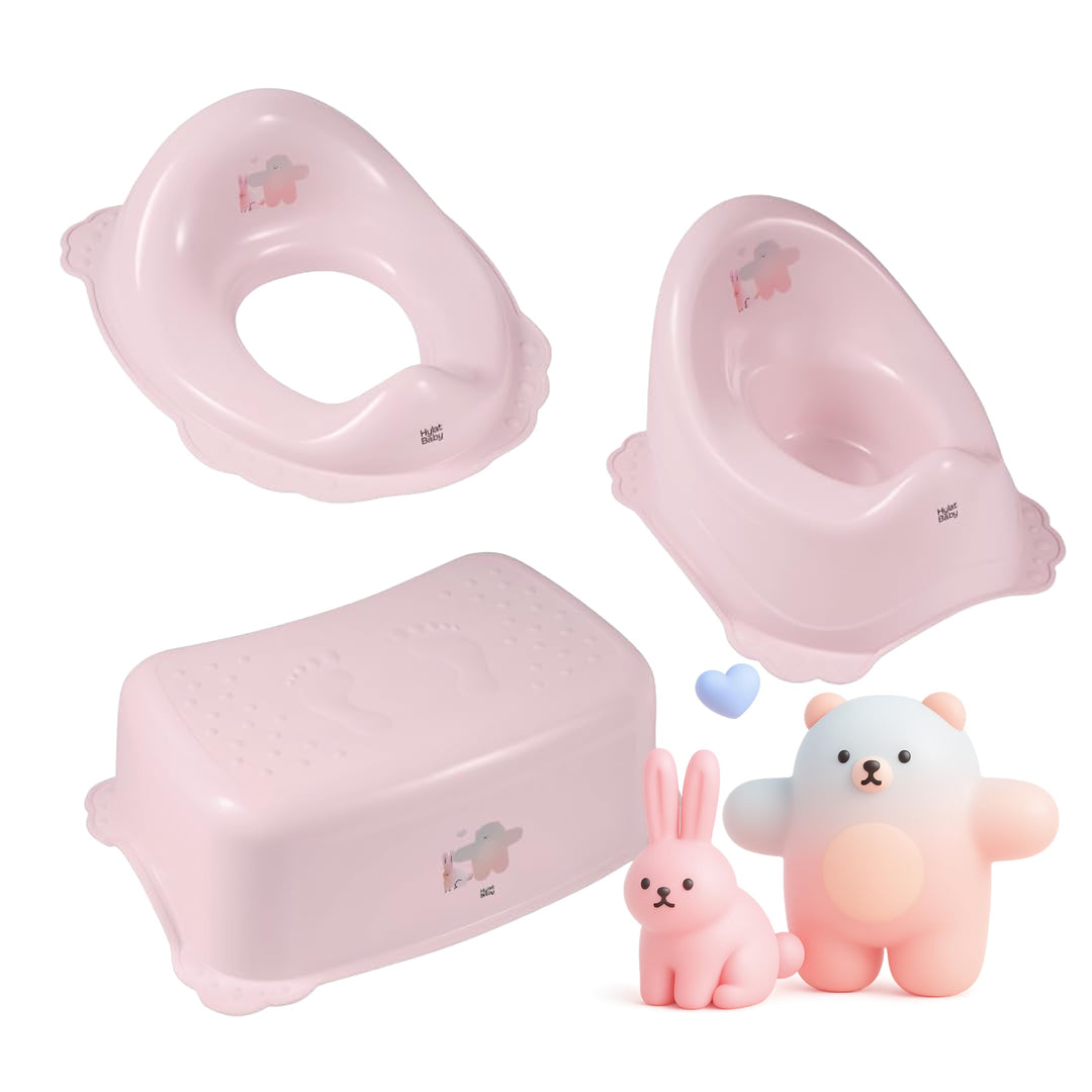 Hylat Baby 3in1 Töpfchen-Set für Kinder - Toilettensitz, Tritthocker & Töpfchen - Kindertoilette für