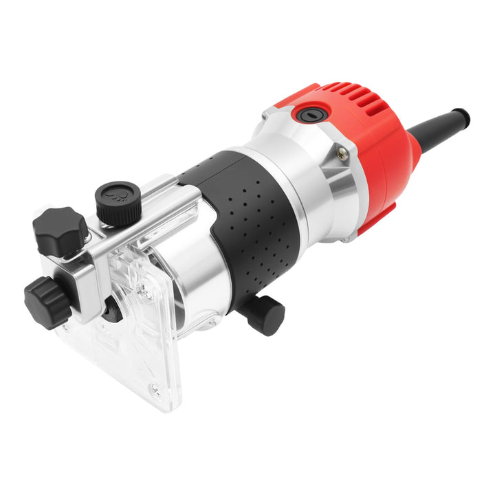 Holzfräse Oberfräse Professionell, 800W Einstellbares Design Elektro-Trimmer mit Klarer Sockel, Holz