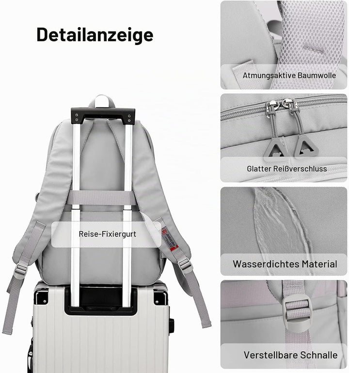 FANDARE Schulrucksack Schulrucksack Kinderrucksack Schultasche Jungen Mädchen Rucksack Schulranzen f