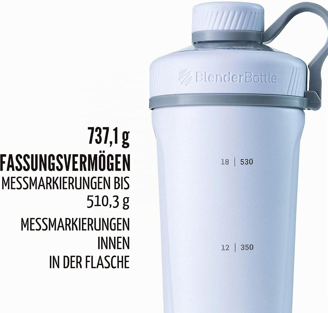 BlenderBottle Marvel Comics Radian Edelstahl Trinkflasche 770ml, Thermoflasche mit BlenderBall, geei