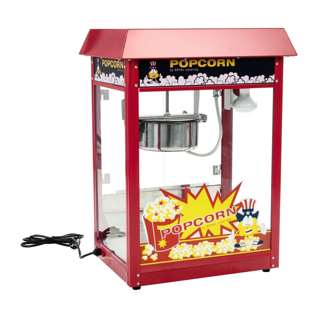 Royal Catering Popcornmaschine Popcornmaker RCPR-16E (1.600 W, Arbeitsleistung 5 kg/h 16 L/h, Topfdu