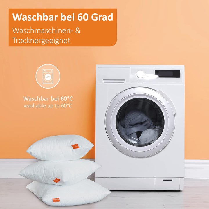 sleepling 195863 Komfort 100 Kopfkissen,, waschbar bis 60 Grad, Made in EU, Füllmengengaranti
