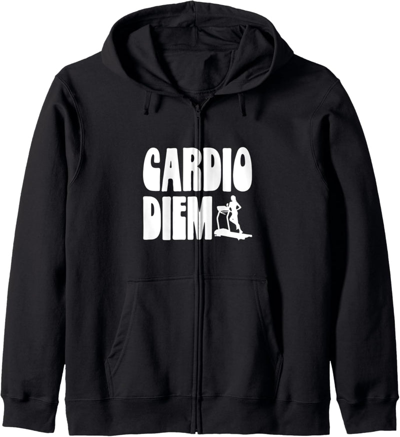 Cardio Diem! Funny Seize the Cardio Workout Day Fitness Kapuzenjacke