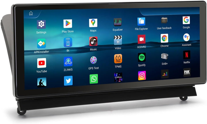 Erisin 10,25 Zoll 8-Kern 4GB+64GB Android 14 Autoradio Bluetooth mit GPS Navigation für Mercedes W20