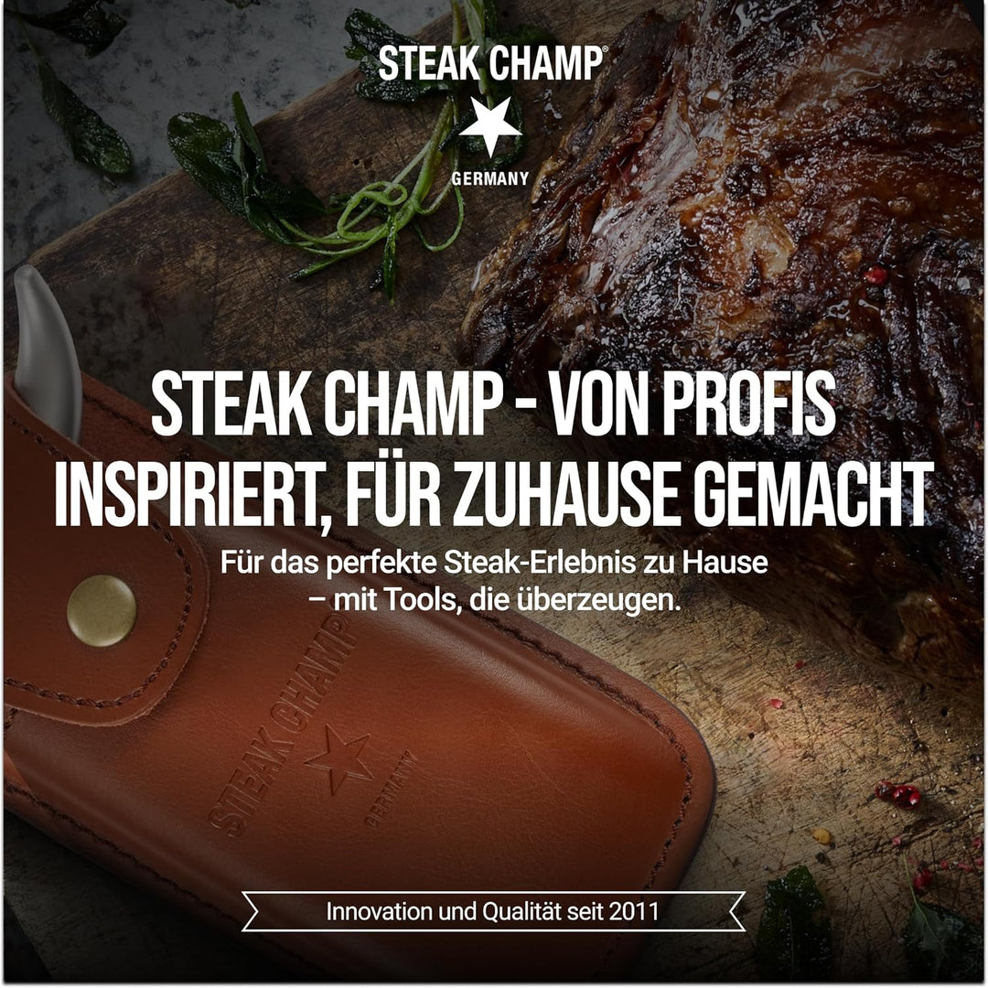 Steak Champ Leder Holster für Bull Fork Fleischgabel: Ledertasche für Gabel, zum Befestigen am Gürte