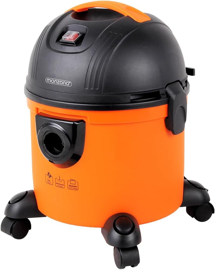 Monzana Nass Trockensauger Blasfunktion 1200W 15L Behälter Haushalt Mehrzwecksauger Staubsauger 8m A