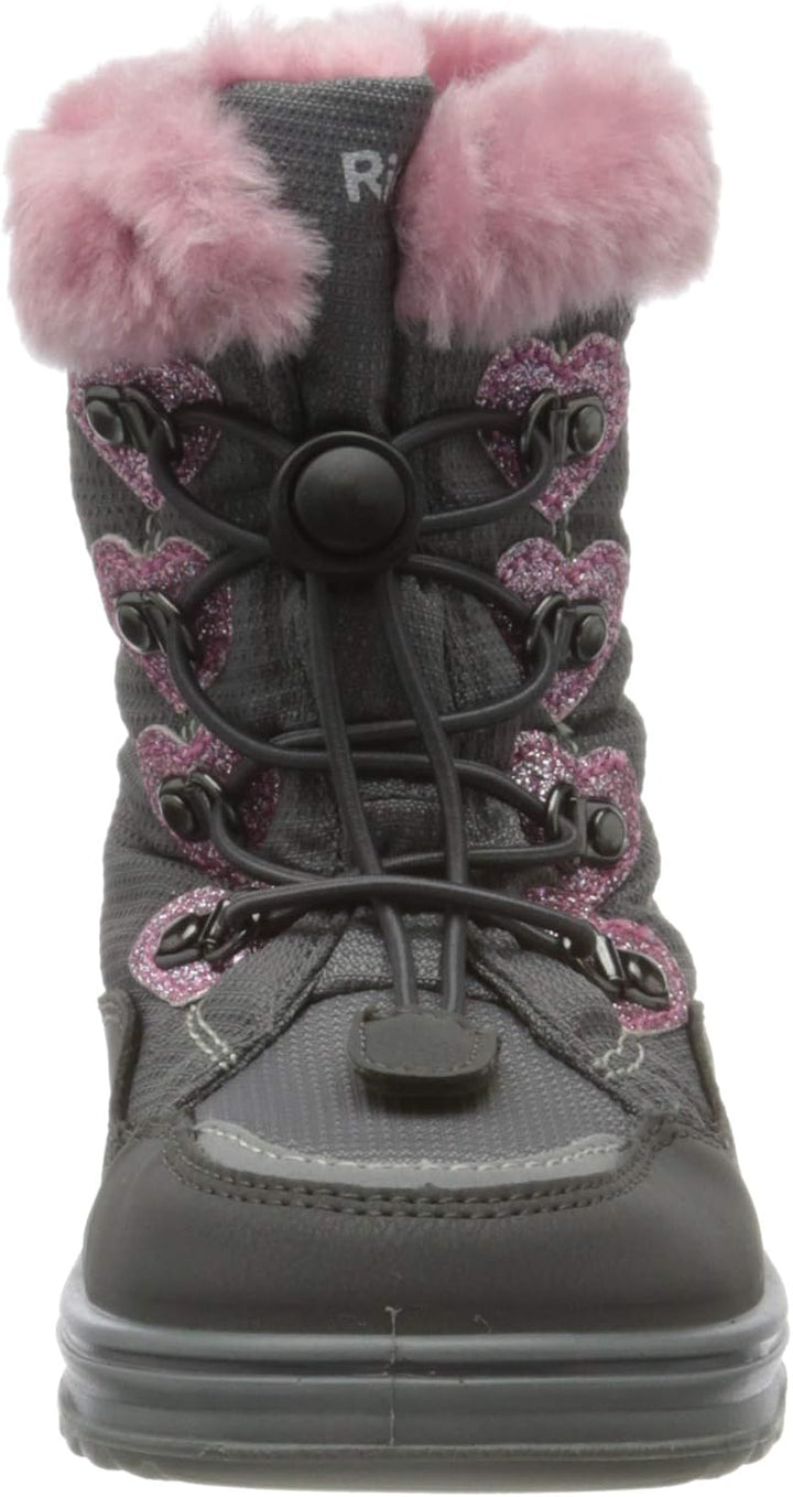 Richter Kinderschuhe Mädchen Winterstiefel Blau Freizeit 21 EU Grau Ash Powder 6302, 21 EU Grau Ash