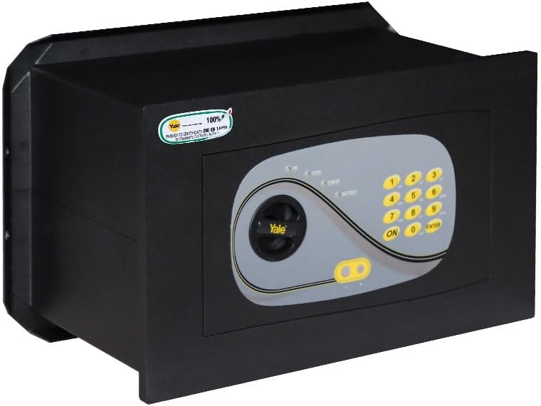 YALE Serie 326 Zertifizierter Safe Digitaler Wandtresor, Schwarz