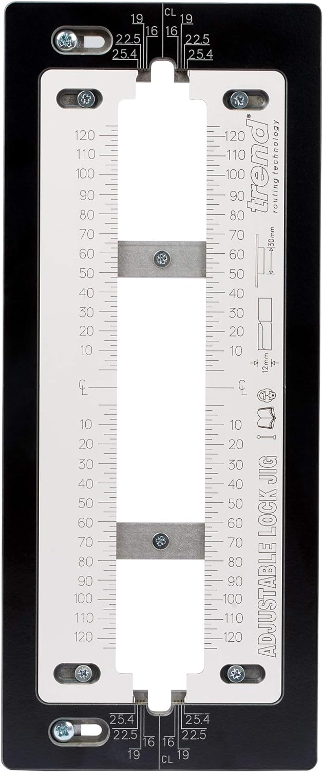 Trend Lock Jig für Einsteckschlösser und Riegel, für Stulpschilder von 30 - 250 mm Länge, LOCK/JIG/B