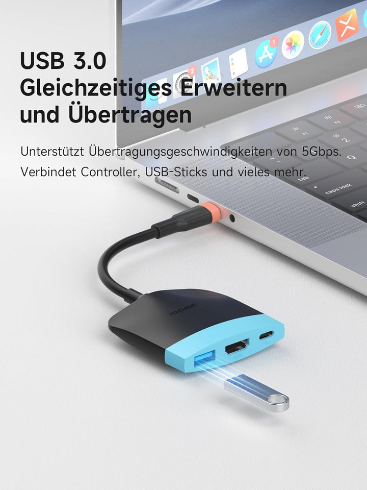 Hagibis Switch2 Dock for Switch 1/2/OLED, Portable TV Dock Charging Docking Station with HDMI and US
