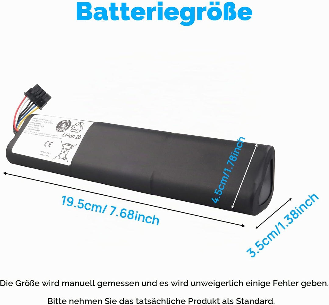 14,4 V 6500 mAh Akku Kompatibel mit Neato Botvac D3 D4 D5 D6 D7 D3+ D301 D303 D5+ D502 D503 D701 D70