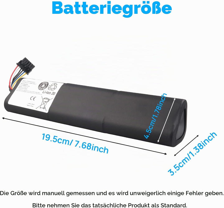 14,4 V 6500 mAh Akku Kompatibel mit Neato Botvac D3 D4 D5 D6 D7 D3+ D301 D303 D5+ D502 D503 D701 D70