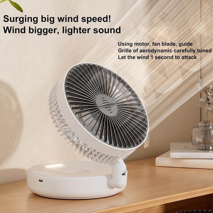Tisch-Luftzirkulator-Ventilator, leiser Tischventilator mit Aromatherapie-Box, 5 Geschwindigkeiten,