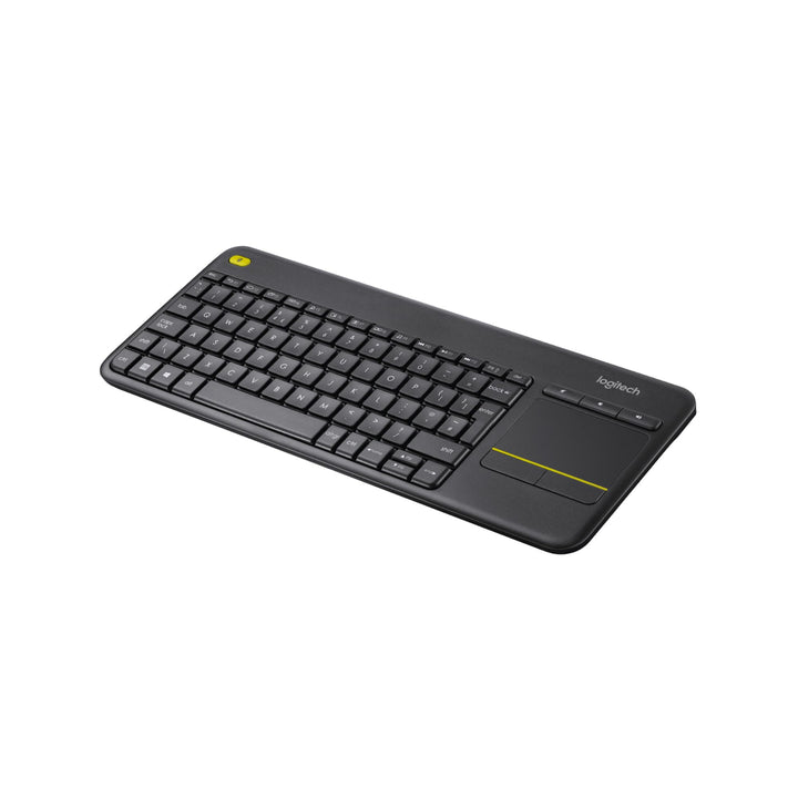 Logitech K400 Plus Kabellose TV-Tastatur mit Touchpad, 2.4 GHz Verbindung via Unifying USB-Empfänger