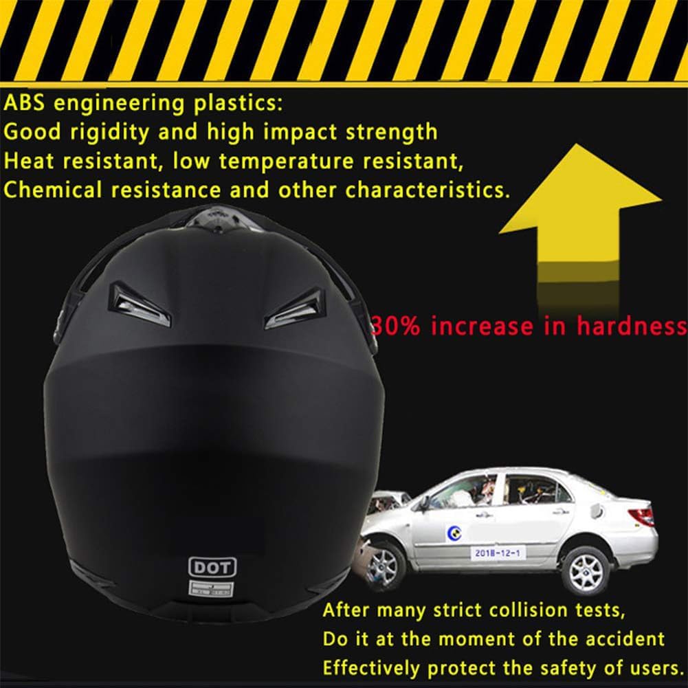 UIGJIOG Motorradhelm,Motocross Helm,Helm Kinder,Helmets Kinder-Cross-Helm, Road Helm mit Handschuhe