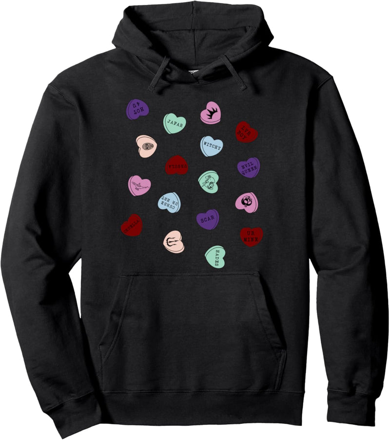 Disney Villains Valentinstag Character Candy Heart Icons Pullover Hoodie