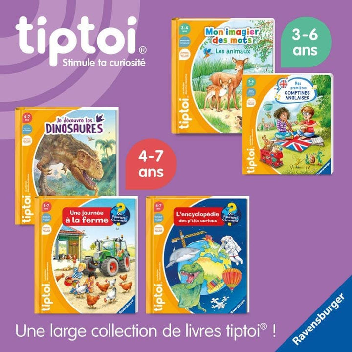 Ravensburger - tiptoi Starter Set Deluxe – Player + Ladestation + Buch Mein Bild der Wörter Die Tier
