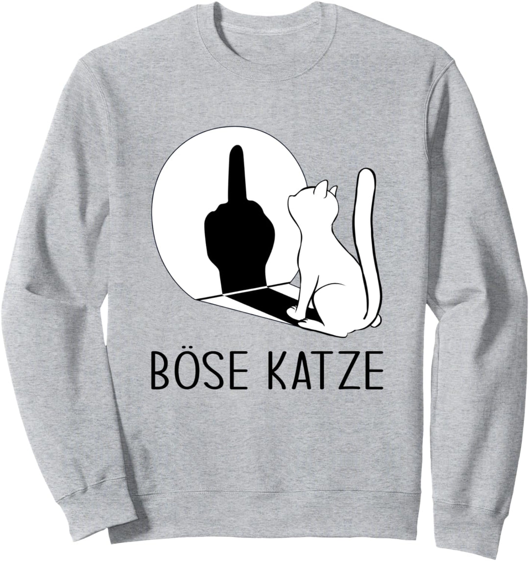 Katzen Pulli Böse Katze Sweatshirt
