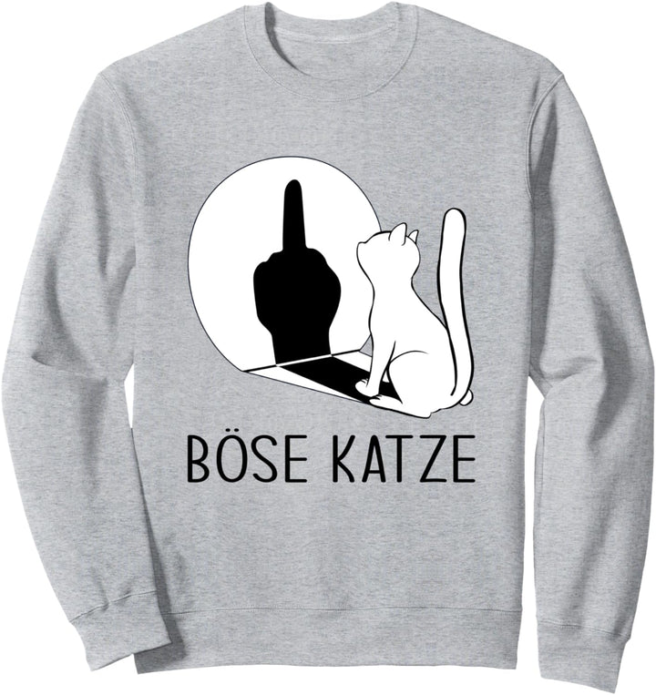 Katzen Pulli Böse Katze Sweatshirt