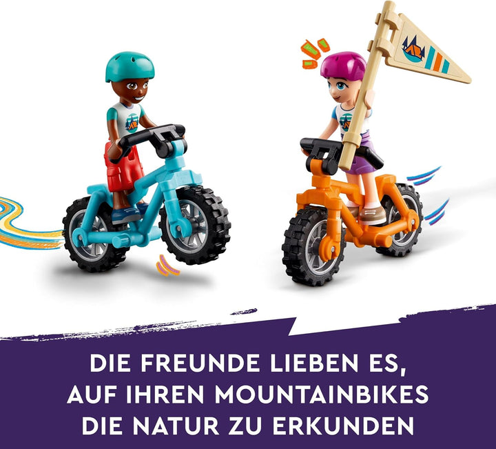 Lego Friends Gemütliche Hütten im Abenteuercamp, Spielset für Rollenspiele in freier Natur, Kindersp