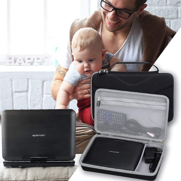 Aproca Hartschalen-Reisetasche für Apeman 19,1 cm (7,5 Zoll) tragbaren DVD-Player