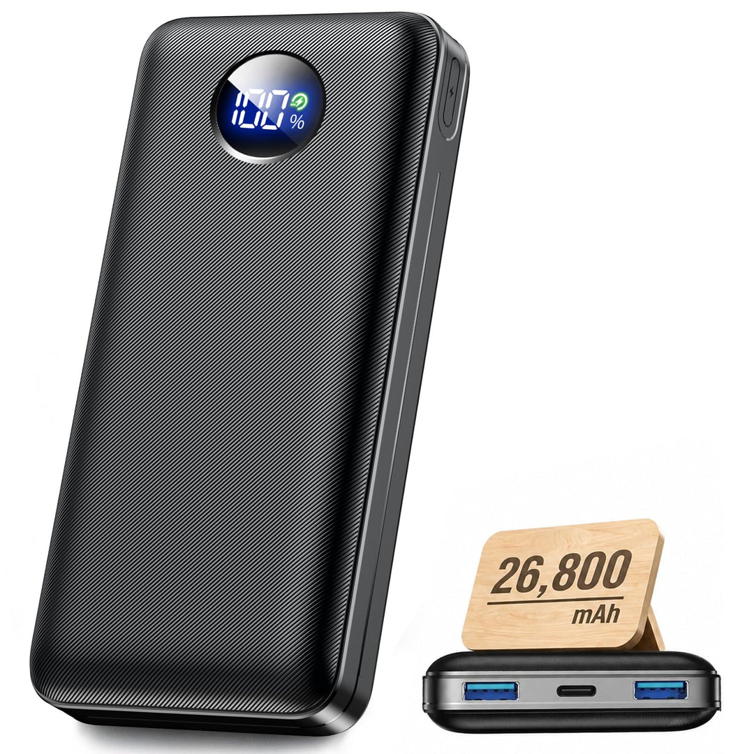 Powerbank 26800mAh, 22.5W Schnellladefunktion Externer Akku mit 3 Ausgänge (USB-C 20W PD 3.0 &amp; QC 3.