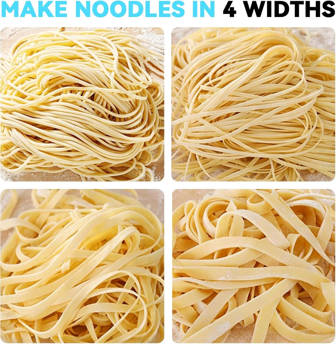 Nudelmaschine Elektrische, 9 Einstellbare Dicke 0,5-5mm | Geeignet für die Herstellung von Spaghetti