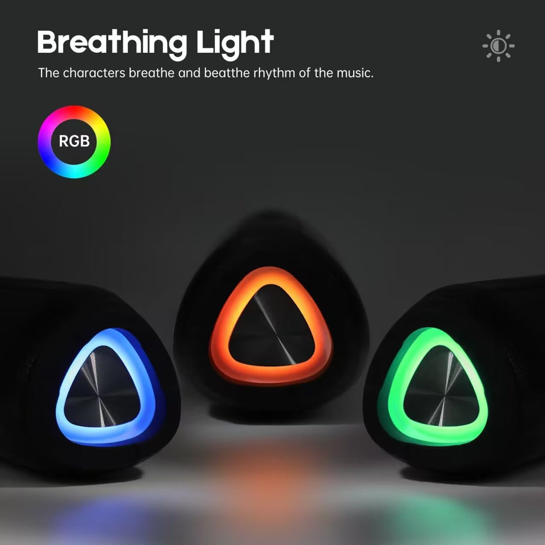 Ykall Bluetooth Lautsprecher 20w, LED Musikbox, Bluetooth Box, Wasserdicht IPX6,360° HD Stereo Lauts