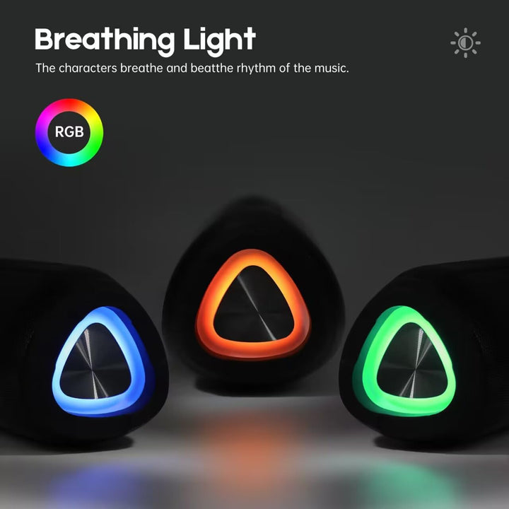 Ykall Bluetooth Lautsprecher 20w, LED Musikbox, Bluetooth Box, Wasserdicht IPX6,360° HD Stereo Lauts