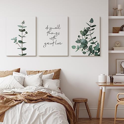 Muralo - Wandbilder Set - Leinwand Bilder Set Aufhängefertig - Bilder für Wohnzimmer Schlafzimmer -