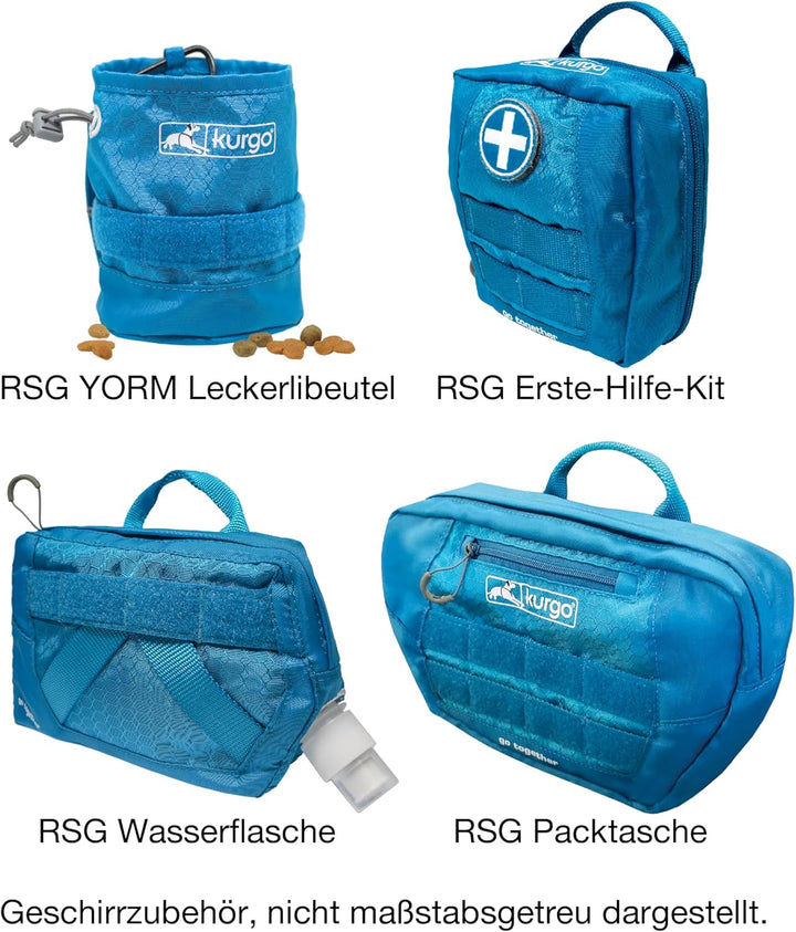 Kurgo RSG Townie Hundegeschirr, Einfaches Anlegen und Abnehmen, Einstellbare Brust- und Bauchgurte,